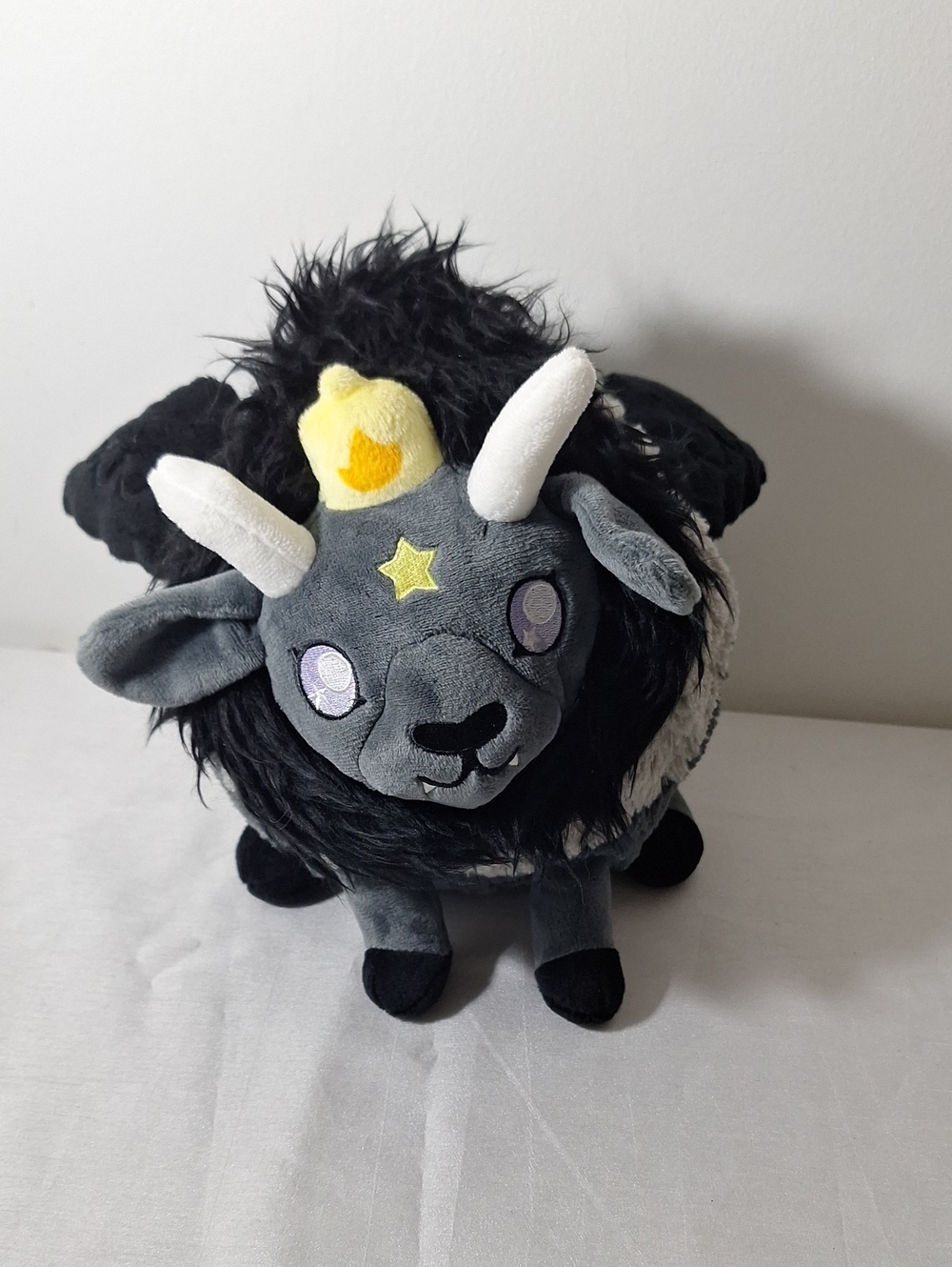 Rounf Black Goat Squishable Stuffy